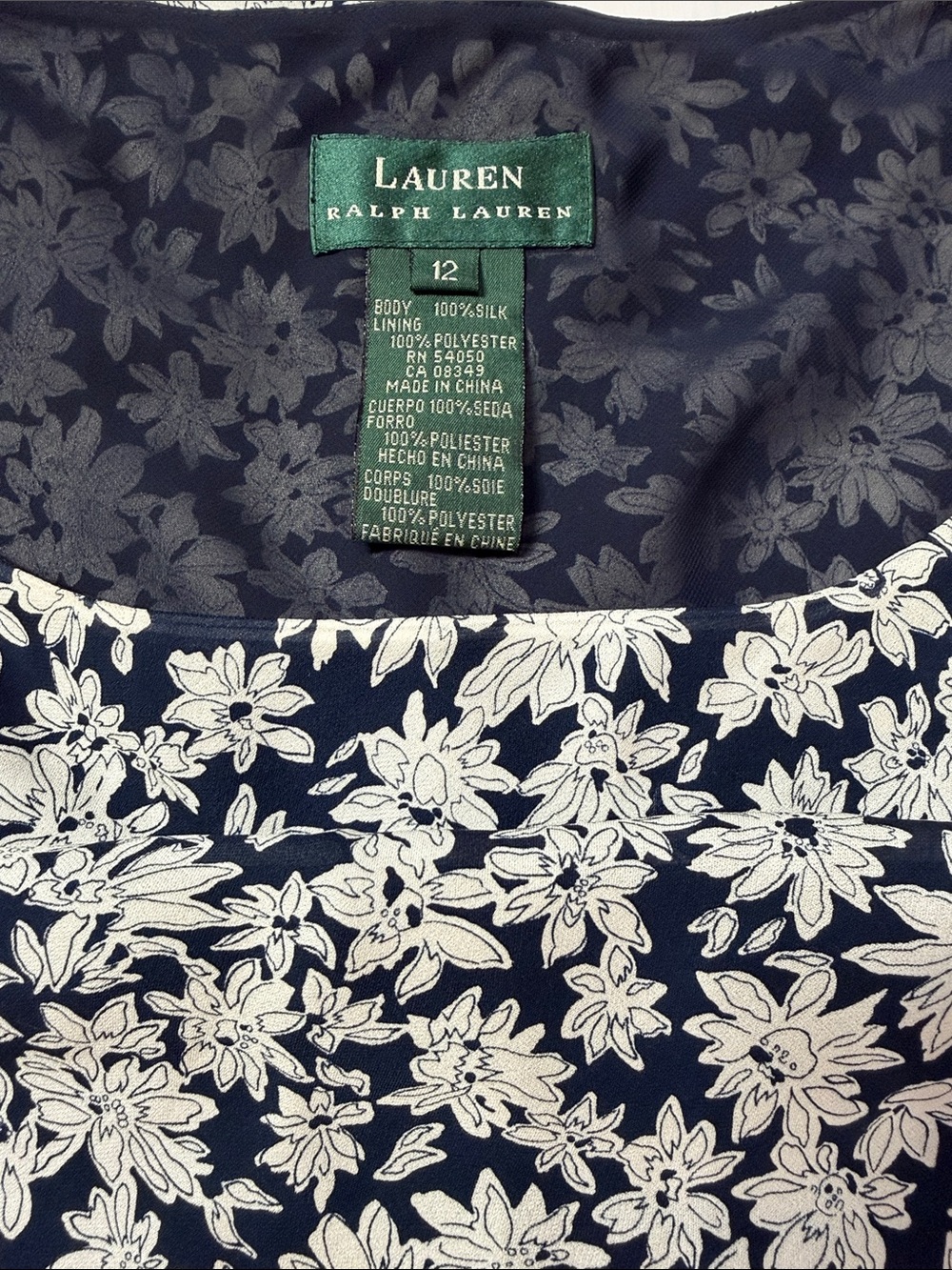 Lauren Ralph Lauren 2-Piece Set Top & Skirt Silk 12 NWT - Picture 3 of 10